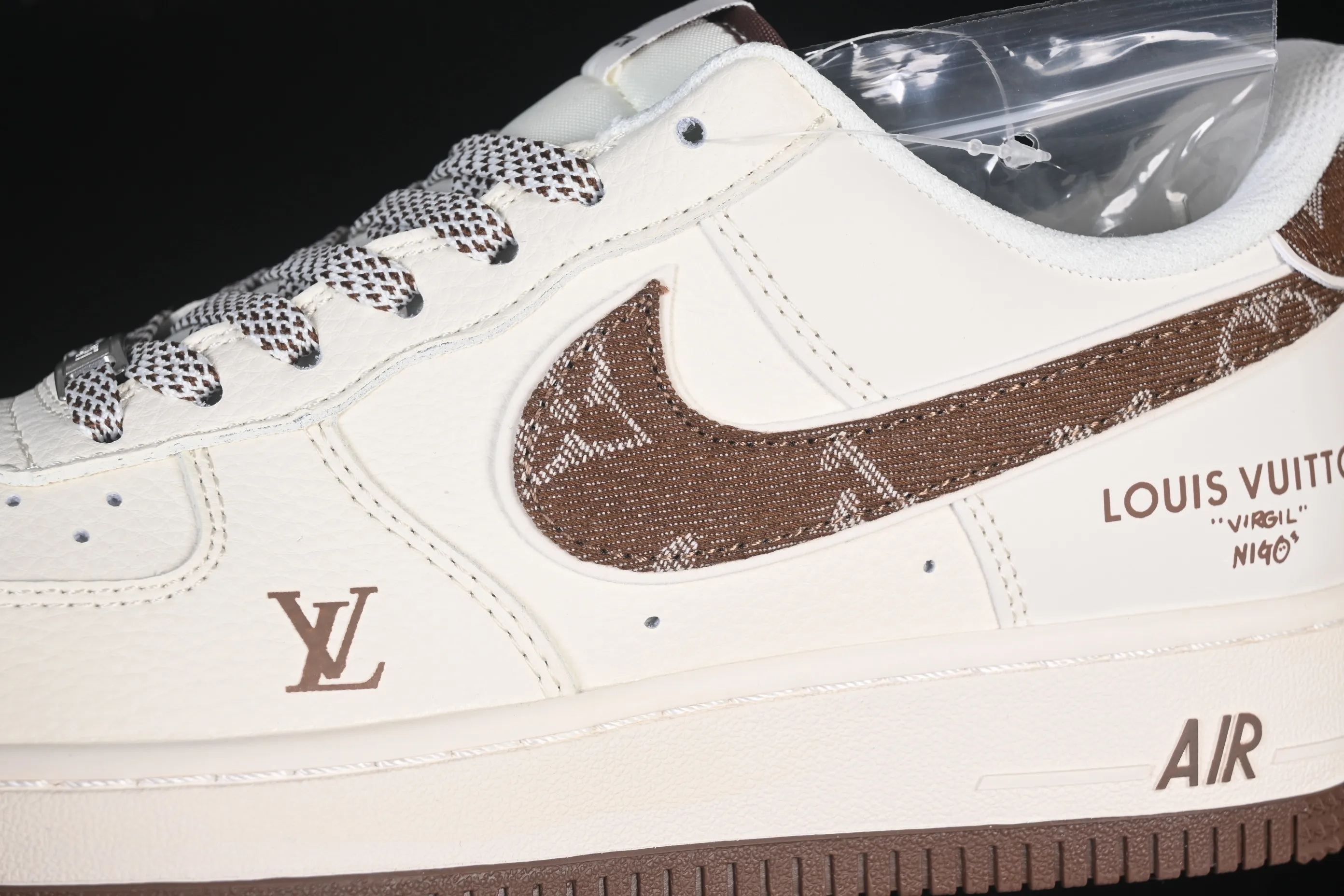 All categories Nk Air Force 1 Air Force series Nk Air Force 1 Low Air Force low-top Nike Air Force 1'07 Low LV joint beige denim hook Air Force 1 low-top casual sneakers SM6668-109